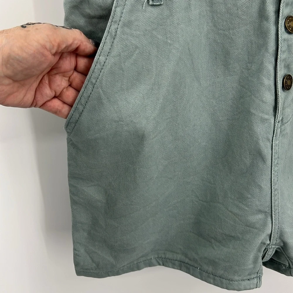 NEW Lioness Women Khaki Romper Green Short Sleeve XL